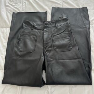 Zara The Marine Straight Faux Leather Pants